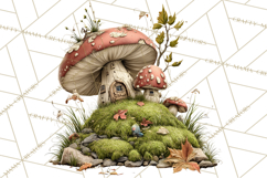 Rustic Woodland Animals Mini World Clipart PNG, Forest Product Image 4