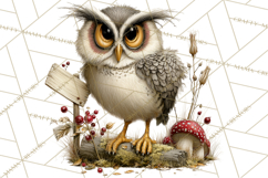 Rustic Woodland Animals Mini World Clipart PNG, Forest Product Image 5