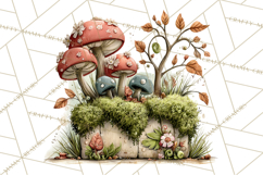 Rustic Woodland Animals Mini World Clipart PNG, Forest Product Image 2