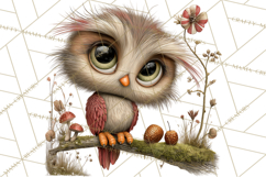Rustic Woodland Animals Mini World Clipart PNG, Forest Product Image 4