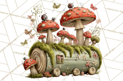 Rustic Woodland Animals Mini World Clipart PNG, Forest Product Image 4