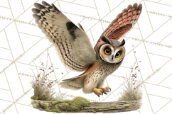 Rustic Woodland Animals Mini World Clipart PNG, Forest Product Image 5