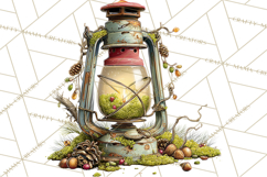 Rustic Woodland Animals Mini World Clipart PNG, Forest Product Image 2