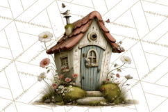 Rustic Woodland Animals Mini World Clipart PNG, Forest Product Image 3
