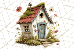 Rustic Woodland Animals Mini World Clipart PNG, Forest Product Image 4