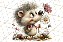 Rustic Woodland Animals Mini World Clipart PNG, Forest Product Image 2