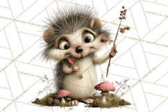 Rustic Woodland Animals Mini World Clipart PNG, Forest Product Image 4
