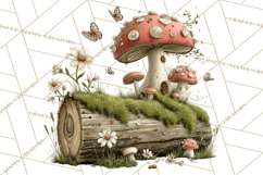 Rustic Woodland Animals Mini World Clipart PNG, Forest Product Image 5