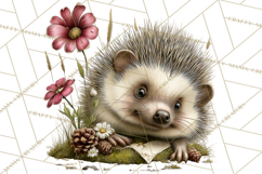 Rustic Woodland Animals Mini World Clipart PNG, Forest Product Image 3