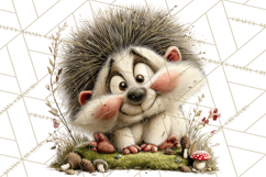 Rustic Woodland Animals Mini World Clipart PNG, Forest Product Image 4