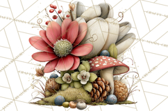 Rustic Woodland Animals Mini World Clipart PNG, Forest Product Image 2