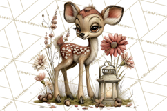 Rustic Woodland Animals Mini World Clipart PNG, Forest Product Image 2