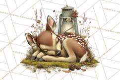Rustic Woodland Animals Mini World Clipart PNG, Forest Product Image 4