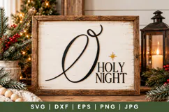 O Holy Night Christmas SVG Product Image 1