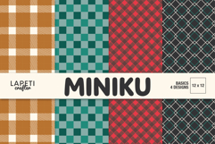 Cozy plaid backgrounds for autumn journaling and memory keeping albums
