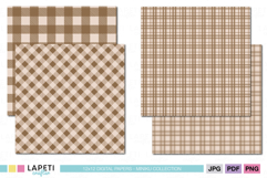 Neutral plaid pattern for planners and journals