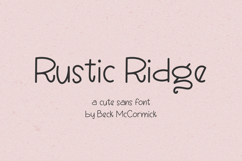 Rustic Ridge Handwriting Font Product Image 1