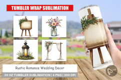 Rustic Romance Wedding Decor Tumbler Product Image 1