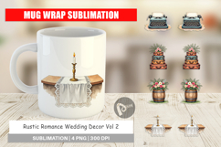 Rustic Romance Wedding Decor Mug Wrap Product Image 1