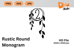 Rustic Round Monogram Product Image 1