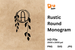 Rustic Round Monogram Product Image 1