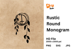 Rustic Round Monogram Product Image 1