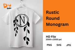 Rustic Round Monogram Product Image 1