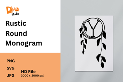 Rustic Round Monogram Product Image 1