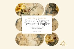 Rustic Vintage Textured Paper Bundle Product Image 3