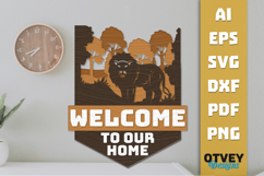 Rustic Welcome to Our Home Multi Layered Welcome Sign Product Image 3