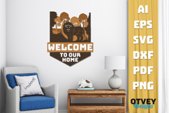 Rustic Welcome to Our Home Multi Layered Welcome Sign Product Image 1