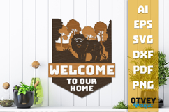 Rustic Welcome to Our Home Multi Layered Welcome Sign Product Image 2