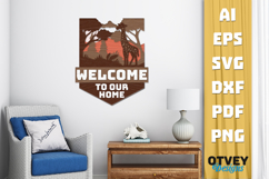 Rustic Welcome to Our Home Multi Layered Welcome Sign Product Image 2