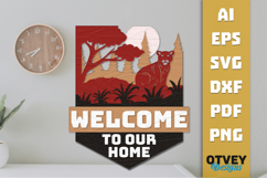 Rustic Welcome to Our Home Multi Layered Welcome Sign Product Image 3