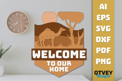 Rustic Welcome to Our Home Multi Layered Welcome Sign Product Image 3