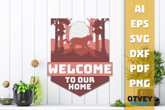 Rustic Welcome to Our Home Multi Layered Welcome Sign Product Image 2