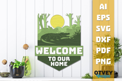 Rustic Welcome to Our Home Multi Layered Welcome Sign Product Image 2
