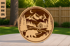 Rustic Wildlife Laser Cut File Product Image 1