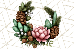 Rustic Winter Decor Clipart, Printable Cozy PNG, Folk Art Product Image 4