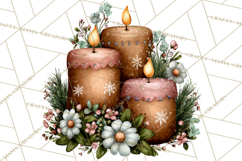 Rustic Winter Decor Clipart, Printable Cozy PNG, Folk Art Product Image 2