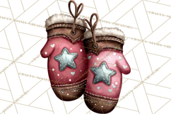 Rustic Winter Decor Clipart, Printable Cozy PNG, Folk Art Product Image 4