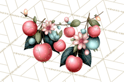 Rustic Winter Decor Clipart, Printable Cozy PNG, Folk Art Product Image 4