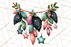 Rustic Winter Decor Clipart, Printable Cozy PNG, Folk Art Product Image 4