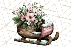 Rustic Winter Decor Clipart, Printable Cozy PNG, Folk Art Product Image 3