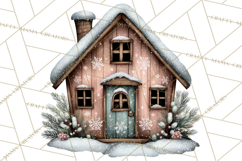 Rustic Winter Decor Clipart, Printable Cozy PNG, Folk Art Product Image 5