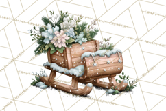 Rustic Winter Decor Clipart, Printable Cozy PNG, Folk Art Product Image 3