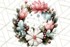 Rustic Winter Decor Clipart, Printable Cozy PNG, Folk Art Product Image 2