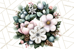 Rustic Winter Decor Clipart, Printable Cozy PNG, Folk Art Product Image 3