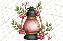 Rustic Winter Decor Clipart, Printable Cozy PNG, Folk Art Product Image 5