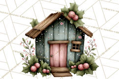 Rustic Winter Decor Clipart, Printable Cozy PNG, Folk Art Product Image 3